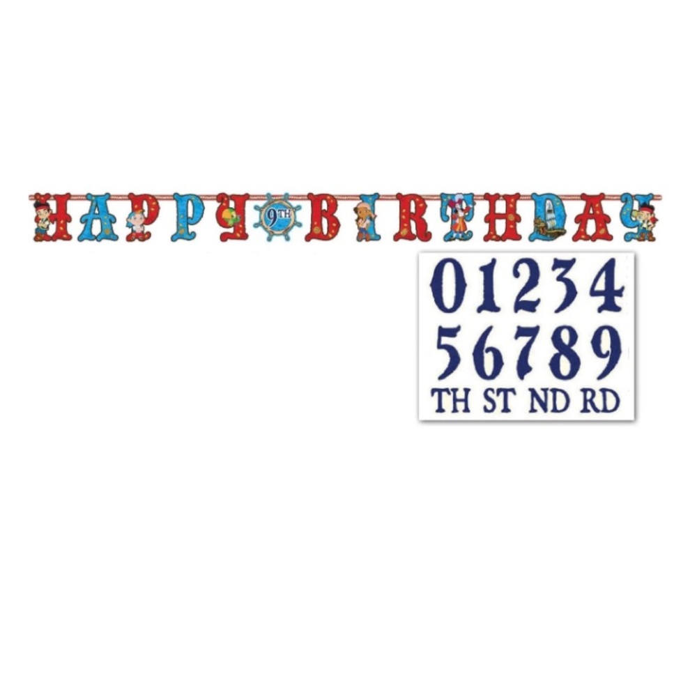 Jake and the Neverland Pirates Jumbo Letter Banner Kit